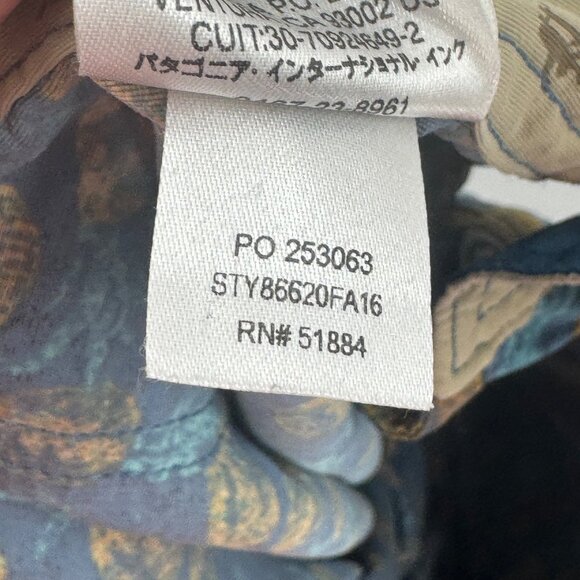 Patagonia Mens Blue Printed Board Shorts Size 28 w/Drawstring Waist & Zip Pocket - Picture 6 of 8